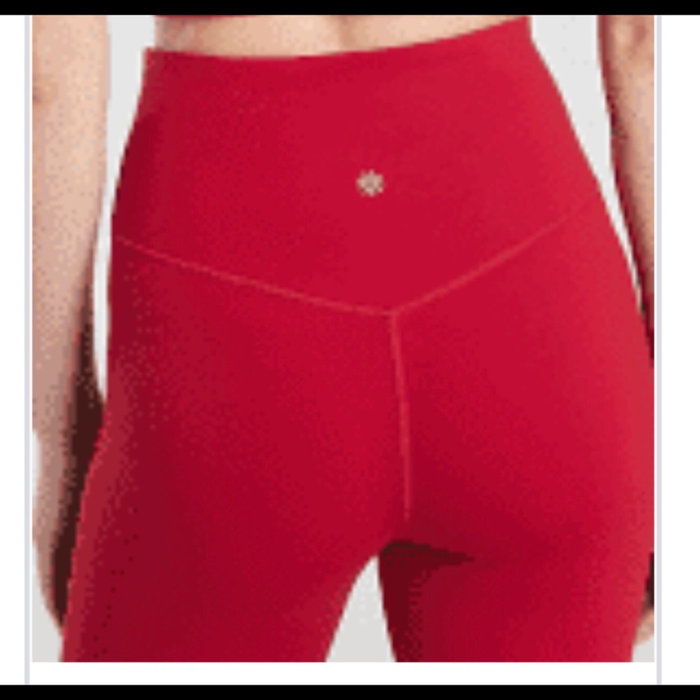 Athleta Candy Red Tights US s Small